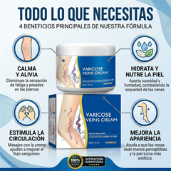 Crema para Piernas con Varices – Cuidado Hidratante y Efecto Confort para la Piel 🦵