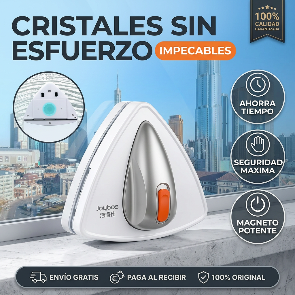 Limpiacristales magnético con depósito para líquido