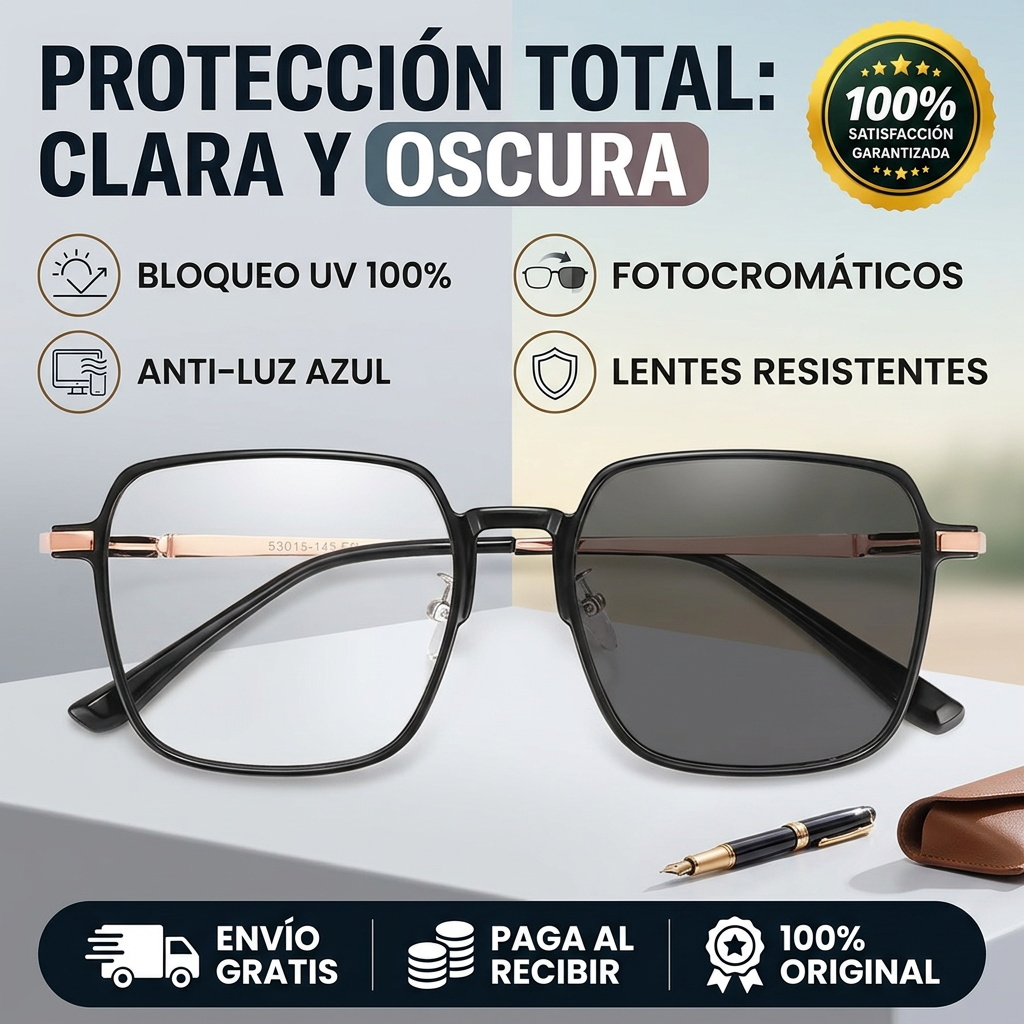 Gafas fotocromáticas con protección UV para mujer