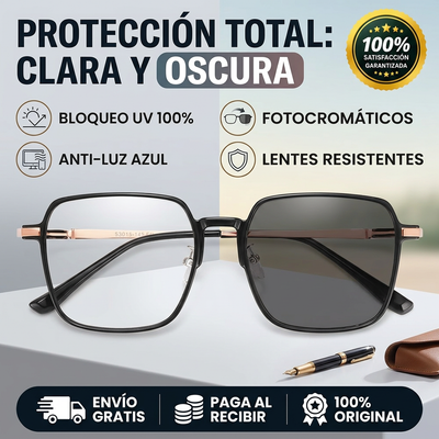 Gafas fotocromáticas con protección UV para mujer