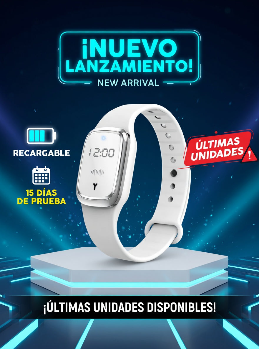 Pulseras repelente de mosquitos blanco